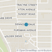 Map location of 5733 Dennis Avenue, Fort Worth, TX 76114