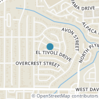 Map location of 2753 El Tivoli Drive, Dallas, TX 75211