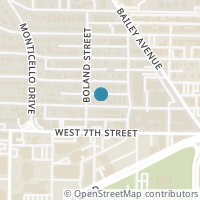 Map location of 3326 W 6th Street, Fort Worth, TX 76107