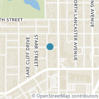 Map location of 418 Lansing Street, Dallas, TX 75203