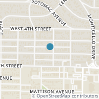 Map location of 3754 W 6th Street, Fort Worth, TX 76107