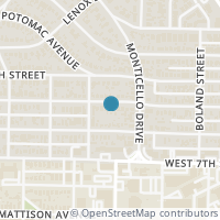 Map location of 3605 W 5th Street, Fort Worth, TX 76107