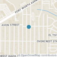 Map location of 919 Hartsdale Drive, Dallas, TX 75211