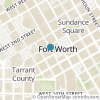 Map location of 500 Throckmorton Street #705, Fort Worth, TX 76102