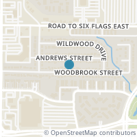 Map location of 1107 Woodbrook Street, Arlington, TX 76011
