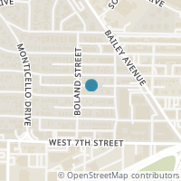 Map location of 3320 W 5th Street, Fort Worth, TX 76107