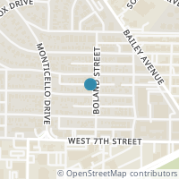 Map location of 3404 W 5th Street, Fort Worth, TX 76107