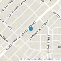 Map location of 2602 Elsie Faye Heggins Street, Dallas, TX 75215