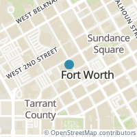 Map location of 500 Throckmorton St #2211, Fort Worth TX 76102