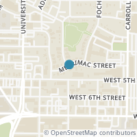 Map location of 2819 Merrimac Street, Fort Worth, TX 76107