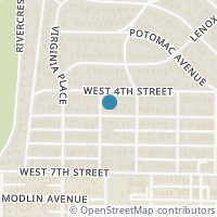 Map location of 3824 W 5th Street, Fort Worth, TX 76107