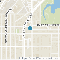 Map location of 909 N Beckley Avenue, Dallas, TX 75203