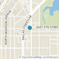 Map location of 917 N Beckley Avenue, Dallas, TX 75203