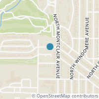 Map location of 1646 Kings Highway, Dallas, TX 75208