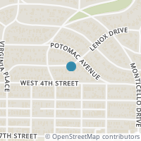 Map location of 3715 Lenox Drive, Fort Worth, TX 76107