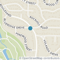 Map location of 5656 Blueridge Drive, Fort Worth, TX 76112