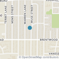 Map location of 1562 Muse St, Fort Worth TX 76112