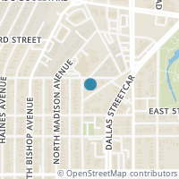 Map location of 1027 Eldorado Avenue, Dallas, TX 75208