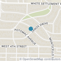 Map location of 3701 Hamilton Avenue, Fort Worth, TX 76107
