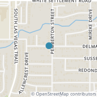 Map location of 400 Pemberton Drive, White Settlement, TX 76108