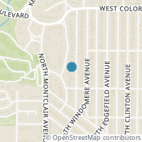 Map location of 1018 Lausanne Avenue, Dallas, TX 75208