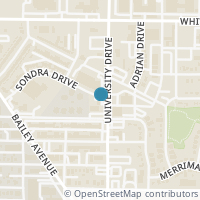 Map location of 3121 Sondra Dr #102, Fort Worth TX 76107