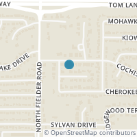 Map location of 1516 Cochise Drive, Arlington, TX 76012