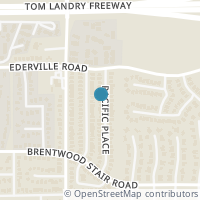Map location of 1508 Pacific Place, Fort Worth, TX 76112