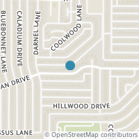 Map location of 1605 Chapman Drive, Mesquite, TX 75149