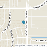 Map location of 9907 Plainfield Dr, Fort Worth TX 76108