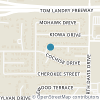 Map location of 1408 Navaho Street, Arlington, TX 76012