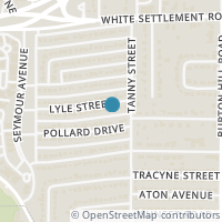 Map location of 5813 Lyle St, Westworth Village TX 76114