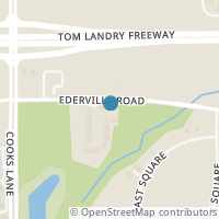 Map location of 8015 Ederville Circle, Fort Worth, TX 76120
