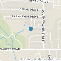 Map location of 626 Creekbend Drive, Mesquite, TX 75149