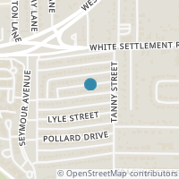 Map location of 5820 Straley Avenue, Westworth Village, TX 76114