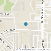Map location of 7905 Hume Drive, Dallas, TX 75227