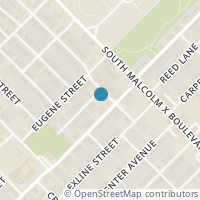 Map location of 2638 Lobdell Street, Dallas, TX 75215