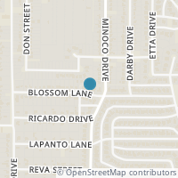 Map location of 8533 Blossom Lane, Dallas, TX 75227