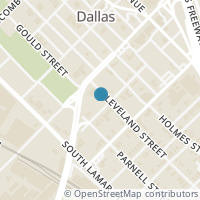 Map location of 1325 Peabody Avenue, Dallas, TX 75215