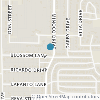 Map location of 2811 Minoco Drive, Dallas, TX 75227