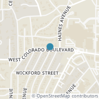 Map location of 419 W Colorado Boulevard, Dallas, TX 75208