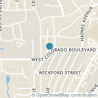 Map location of 505 W Colorado Boulevard, Dallas, TX 75208