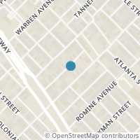 Map location of 2310 Dathe Street, Dallas, TX 75215