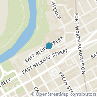 Map location of 600 E Bluff St, Fort Worth TX 76102