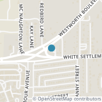 Map location of 107 Crossroads Circle, Westworth Village, TX 76114