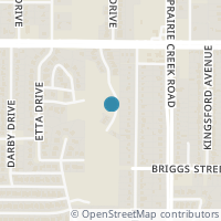 Map location of 2827 Curvilinear Court, Dallas, TX 75227