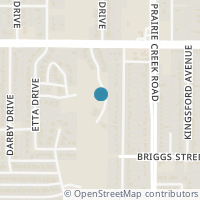 Map location of 2831 Curvilinear Ct, Dallas TX 75227