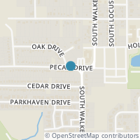 Map location of 622 Pecan Drive, Mesquite, TX 75149