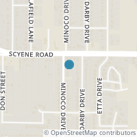Map location of 2966 Minoco Drive, Dallas, TX 75227