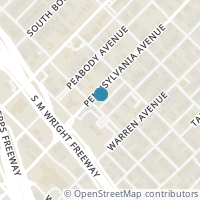 Map location of 2404 Pennsylvania Avenue, Dallas, TX 75215